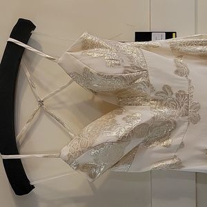 Ivory and Gold Occasion Dress